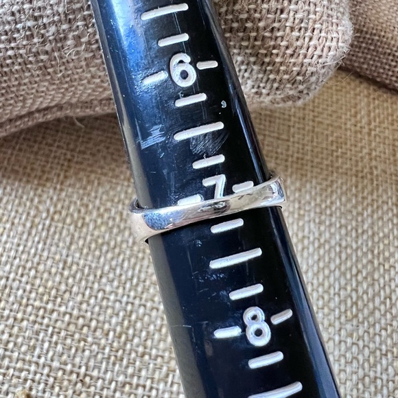 Mohave Turquoise & Sterling Silver Five Stone Ring Size 7 - Picture 4 of 6